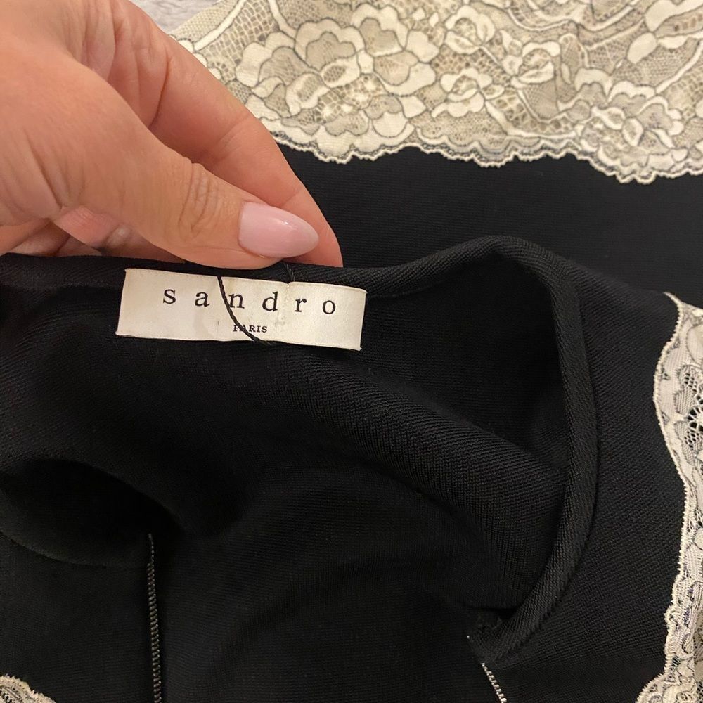 Sandro Paris lace detailed dress, XS - Picture 9 of 10